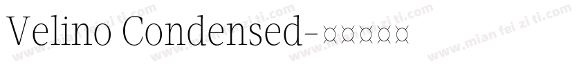 Velino Condensed字体转换